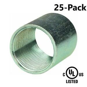 3/4 in. Galvanized Steel Couplings for Rigid Conduit and IMC (25-Pack)