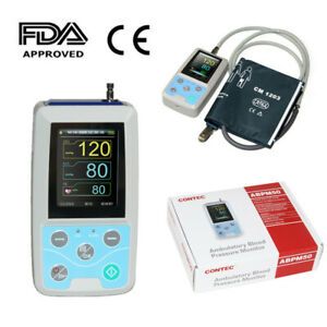 CONTEC Ambulatory Blood Pressure Monitor+Software 24h NIBP Holter ABPM50 USPS