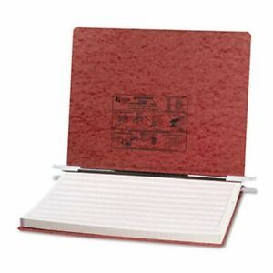 Acco Pressboard Hanging Data Binder, 14-7/8 x 11 Unburst Sheets, Red (ACC54078)