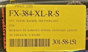 Axygen Pipet Tips 50 uL FX-384-XL-R-S 1 Rack / 384 Tips (Factory Sealed)