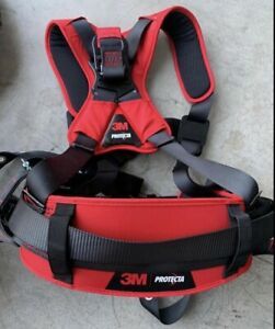 3M PROTECTA Comfort Safety Positioning Construction Harness Black Red Large