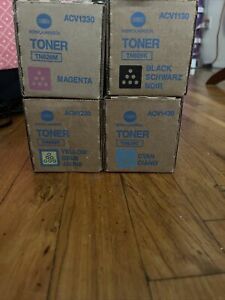 NEW OEM KONICA MINOLTA BizHub C450i, C550i, C650i TN626 CKMY COLOR TONER SET