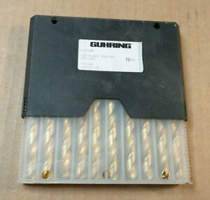 10 Pack of GUHRING 8mm HSCO Drill bits - Fast Shipping