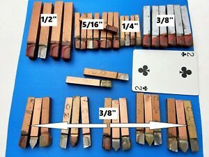 40pc Carbide tip lathe turning tool bit lot LEFT RIGHT &amp; CENTER 1/4 3/8 1/2 USA