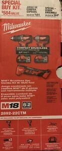Milwaukee M18 18-Volt Lithium-Ion Cordless Drill Driver/Impact Driver Combo Kit