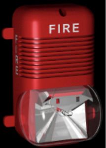 System Sensor SpectAlert P2415 Fire Alarm Wall Horn/Strobe 24V 15cd Red