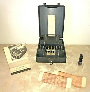 SMI - Chicago. Stenography Machine w/case/manual/paper, Vintage – 1939