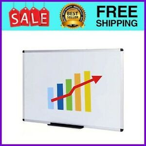 Magnetic Whiteboard/Dry Erase Board, 48 X 36 Inches, Silver Aluminium Frame