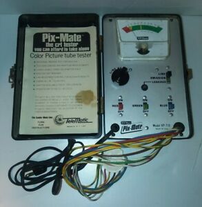 Pix-Mate Model KP-710 Made By TELEMATIC CRT Tester 1965 Powers On