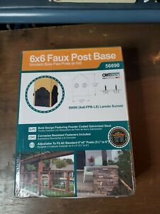 OZCO 56690 Laredo Sunset 6x6 Faux Post Base Plates 1 per Pack