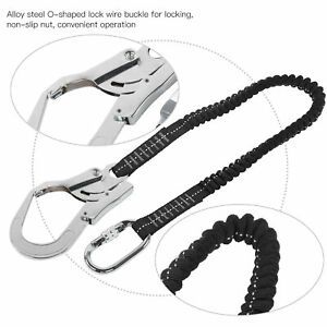 Safety Belt Antifalling Elastic String Black Professional For Aerial Work