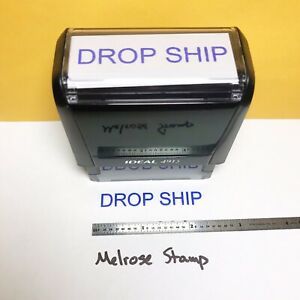 Drop Ship Rubber Stamp Blue Ink Self Inking Ideal 4913