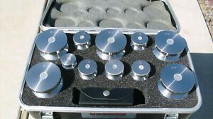 RICE LAKE SCALE CALIBRATION WEIGHT SET STAINLESS WEIGHTS IN CASE LB WEIGHTS
