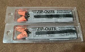 2 hard hat zip-outs Hearing Protection Durafoam Ear Plugs NRR 33db w/3m adhesive