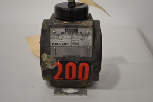 Westinghouse ctr 591a286g01 200:5a amp current 1ph transformer d329154 for sale