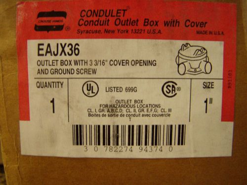 Crouse hinds - eajx36 - condulet for sale