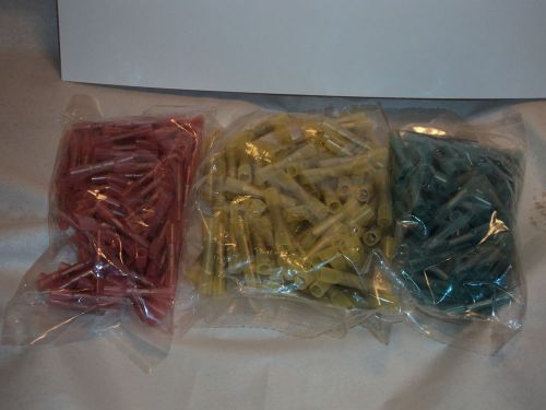 Heat shrink terminals all three colors nip 100 each for sale