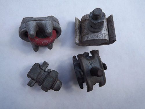 Utility pole line or lightening parallel groove &amp; split bolt connector clamps for sale