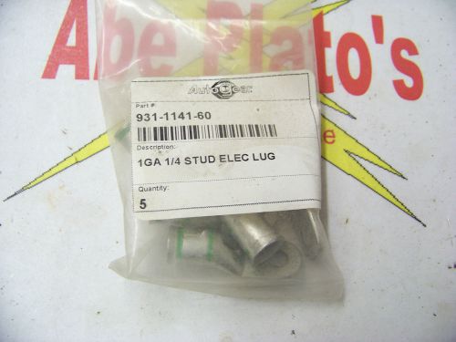 Autogear 931-1141-60 1GA 1/4 Stud Elec Lug, crimp, bag of 5