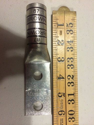 Compression Lug Thomas &amp; Betts #87 Brown 500 mcm Quantity 4