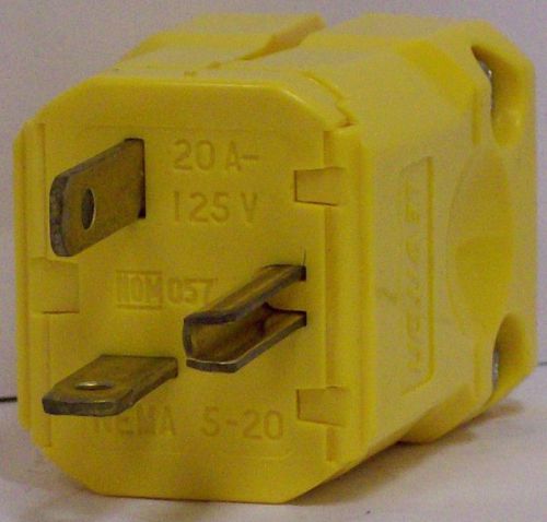 10 leviton 20a industrial grade grounding plug 5356-vy for sale