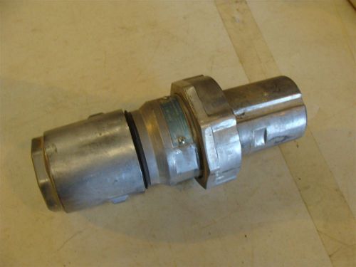 Cooper crouse-hinds apj10487 pin &amp; sleeve plug 100 amp 3 wire 4 pole used for sale