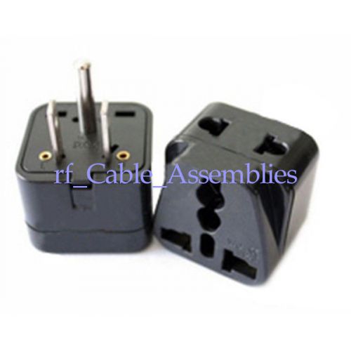 2X US/CA/JP/TH/TW 3Pin IEC Power Plug Converter Socket Connector Travel Adapter