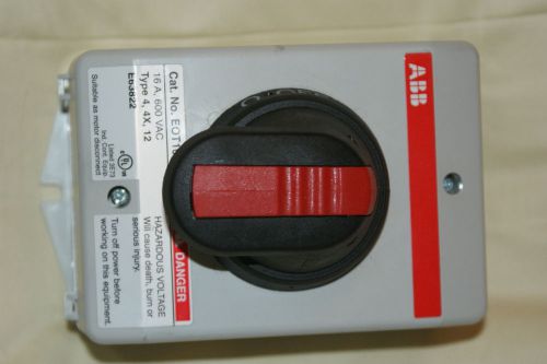 Abb ac disconnect switch nema 4 16 amp 240 volt new!free shipping!!!!!!!!!!!!!!! for sale