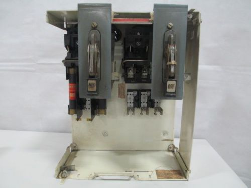 CUTLER HAMMER MCC BUCKET FUSIBLE 60A AMP 600V 3P DISCONNECT SWITCH D222032
