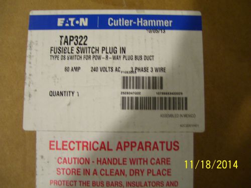 cutler hammer (NEW)  TAP321 Bus Plug (60amps)