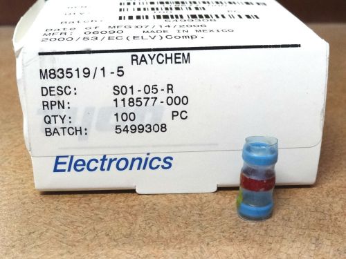 Tyco / raychem electronics shield terminators s01-05-r / nib 100pc for sale