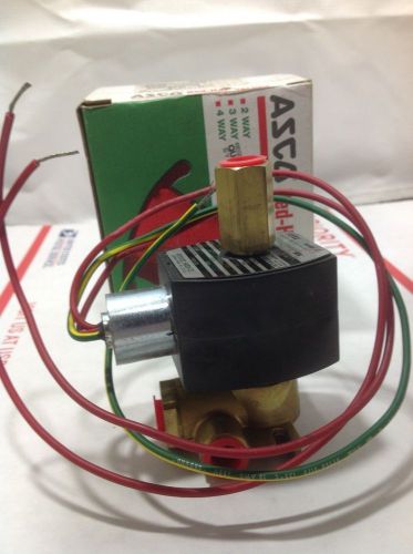 ASCO Red-Hat Solenoid valve 3 Way New EF8317G35 Brass 1/4&#034; Normally Closed