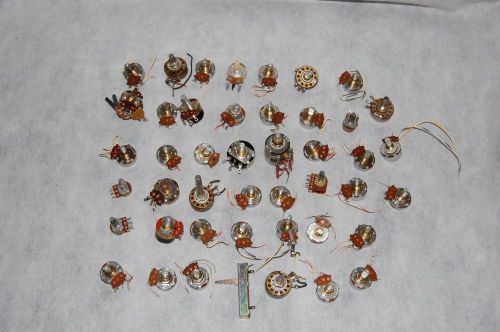 VTG LOT 45 Rotary Wafer Switches Pots Ham Radio, Philco A-R Clarostat Mouser