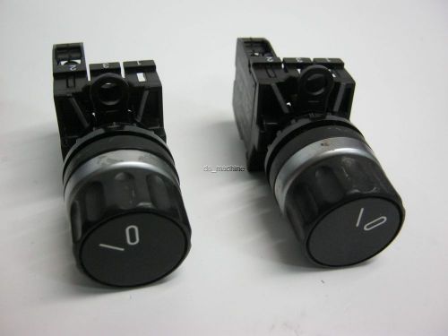 Lot of 2 moeller m22-wr 2 pos maintain selector switches, e k10 contact, no for sale