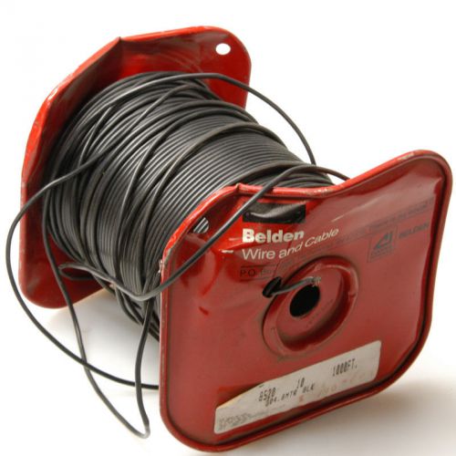 New 590ft belden 8520 hook-up wire 14 awg 1000v 1 cond. black tinned copper for sale