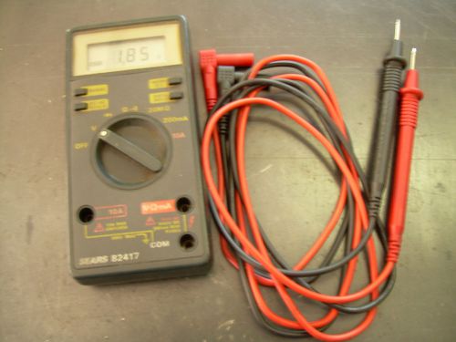 Sears 82417 Electrical Tester Digital Multimeter