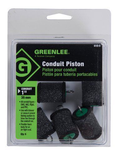 New greenlee 610-5 piston for 1&#034; conduit  5 pack for sale