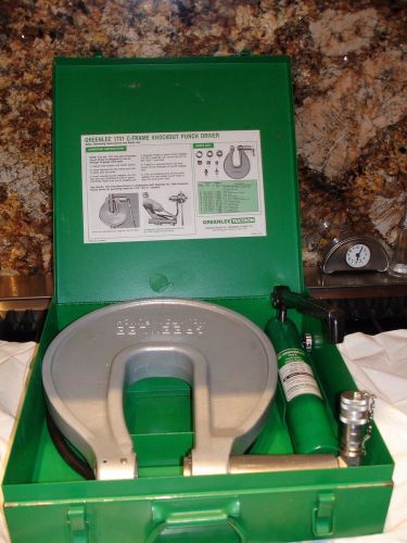 Greenlee #1731 C-Frame Knockout Punch Driver with #767 Hand Pump
