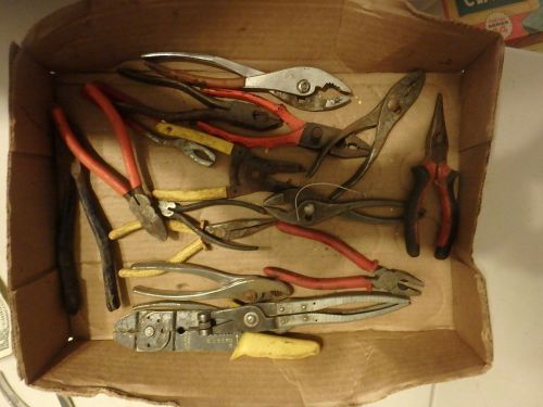 assortment of 40 various brands  pliers and wire cutters