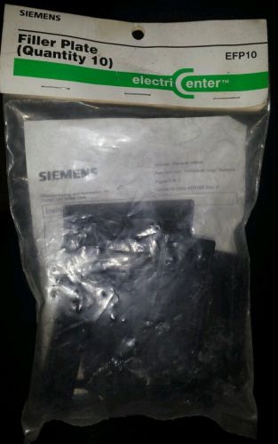 NEW SIEMENS 1&#034; FILLER PLATES 10 PACK EFP10 **FREE SHIPPING**