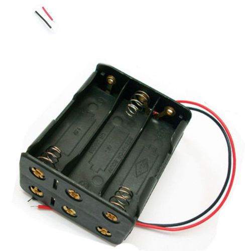 100x 6 AA 2A Cells Battery Size 9V Clip Holder Box Case