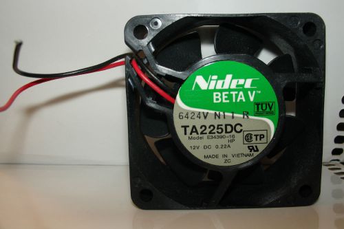 Nidec Beta V 6424VN11R TA225DC model E34390-16 12VDC Fan 0.22A FREE SHIPPING