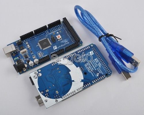 Mega 2560 ATmega2560-16AU Board (Arduino-compatible) + Free USB Cable  Funduino