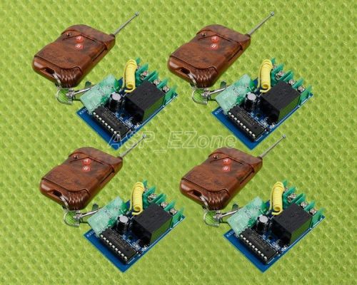 4pcs 12v 1 channel wireless remote controller kit for arduino for sale