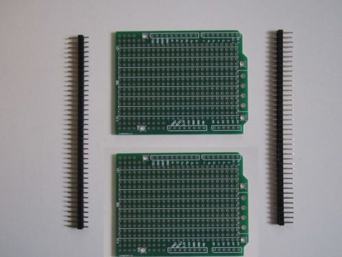 2x prototype pcb for arduino uno r3 shield board diy. for sale