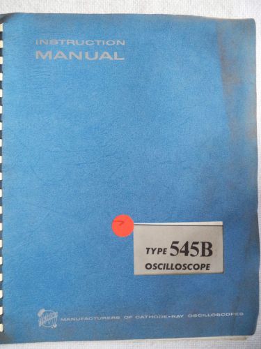 Manual for Tektronix Oscilloscope Type 545B  N/R