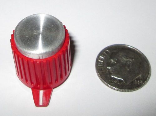 Red knob for 1/8&#034; shaft w/pointer  .710&#034; od x .735&#034;w   1 pcs. for sale