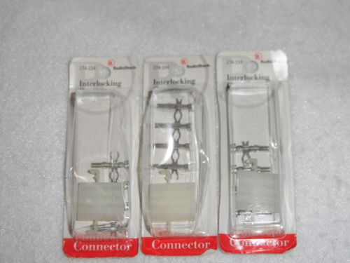 RadioShack 274-234 Interlocking Connector  Lot of 3