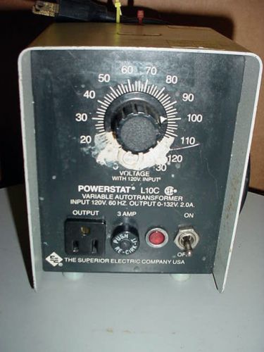 Powerstat Autotransformer L10C     0-132 vac output