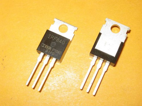 2x IRF840 N-channel MOSFET 500V 8A 0.85Ohm 125W TO220AB International Rectifier